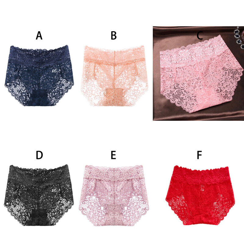 Sexy Lace High Waist Underwear (Pack of 5), NikkiandNaomi