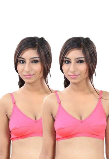 Women's Superb Cotton Comfort Bra ( Pack of 2), NikkiandNaomi
