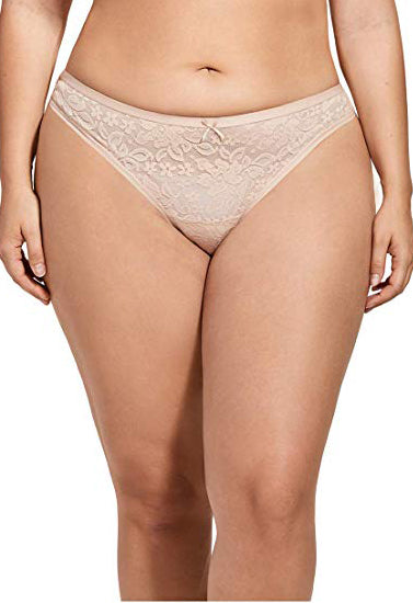 Floral All Visible Lace Thong Panty, NikkiandNaomi