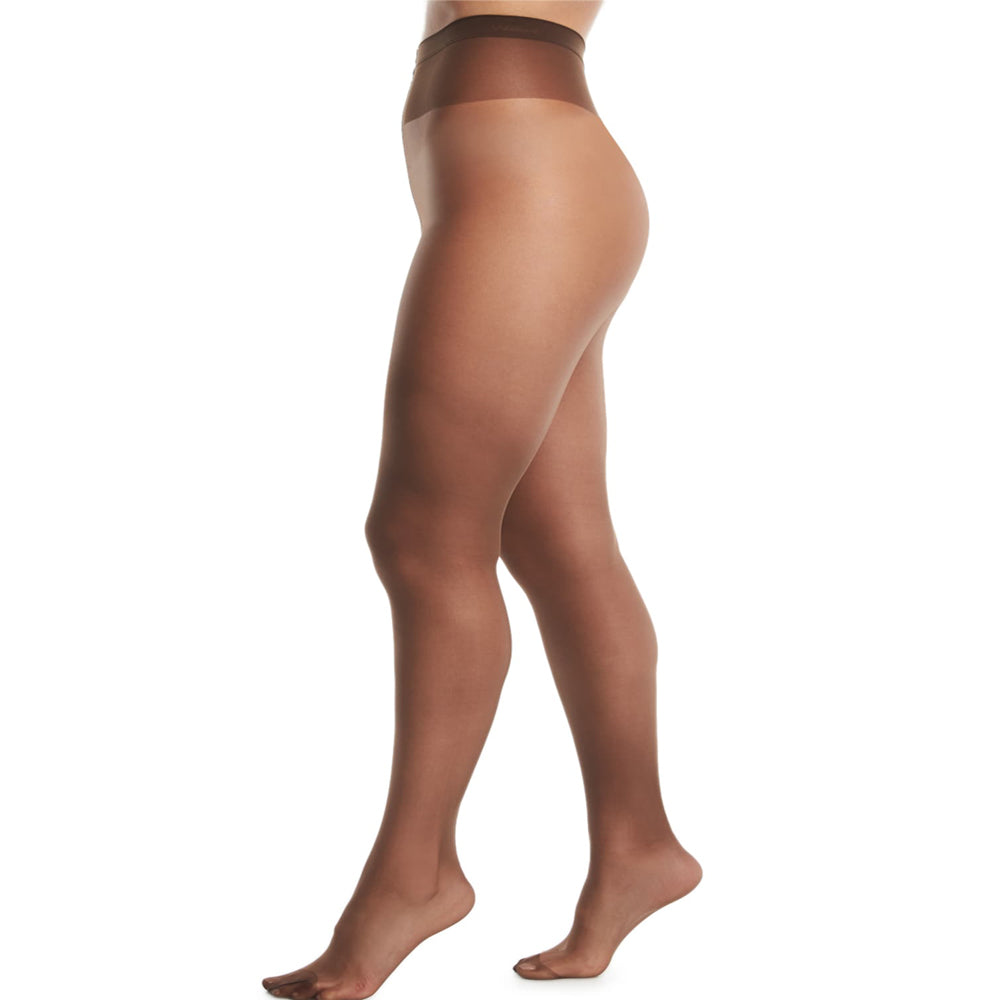 Xhilaration Medias de moda para mujer ligeramente transparentes de talle bajo Brevity Brown MED/TALL