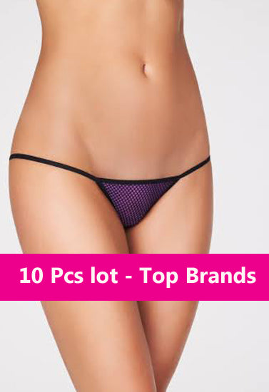 Wholesale Lot of 10 Pieces G-String Panties, NikkiandNaomi