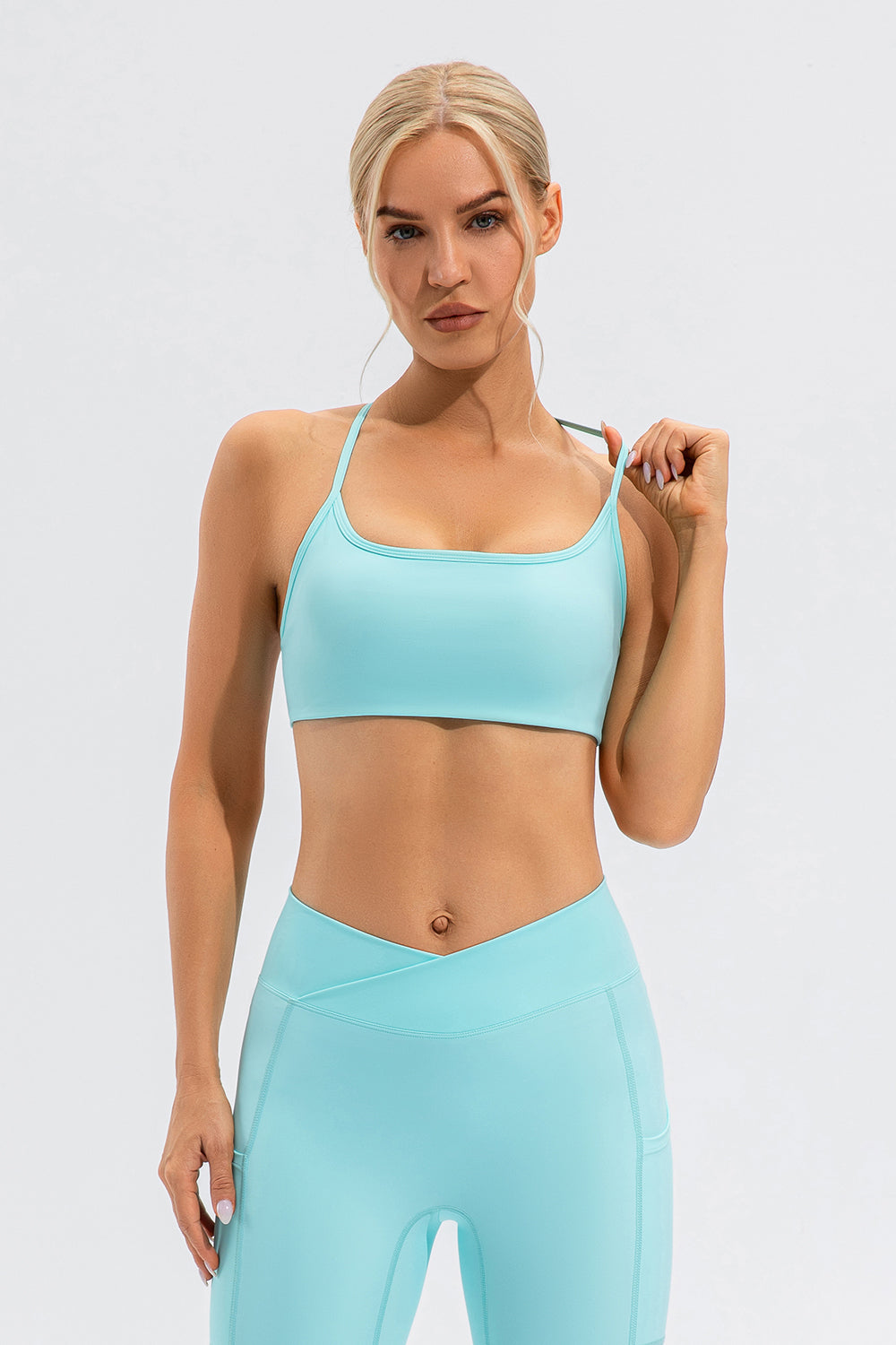 Crisscross Spaghetti Strap Active Cami, NikkiandNaomi