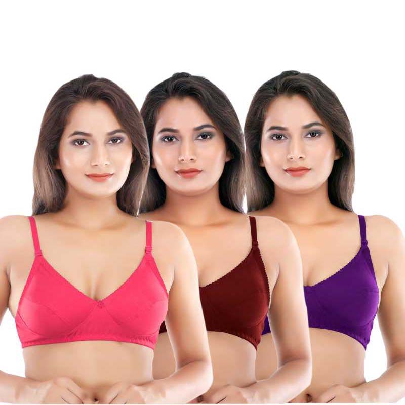 Clearance Sale Pack of 10 Cotton Summer Bras, NikkiandNaomi