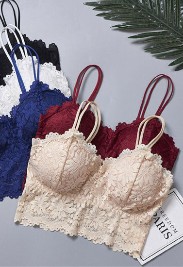 Cute Stretch Lace Bralette Bra Top (Pack of 2), NikkiandNaomi