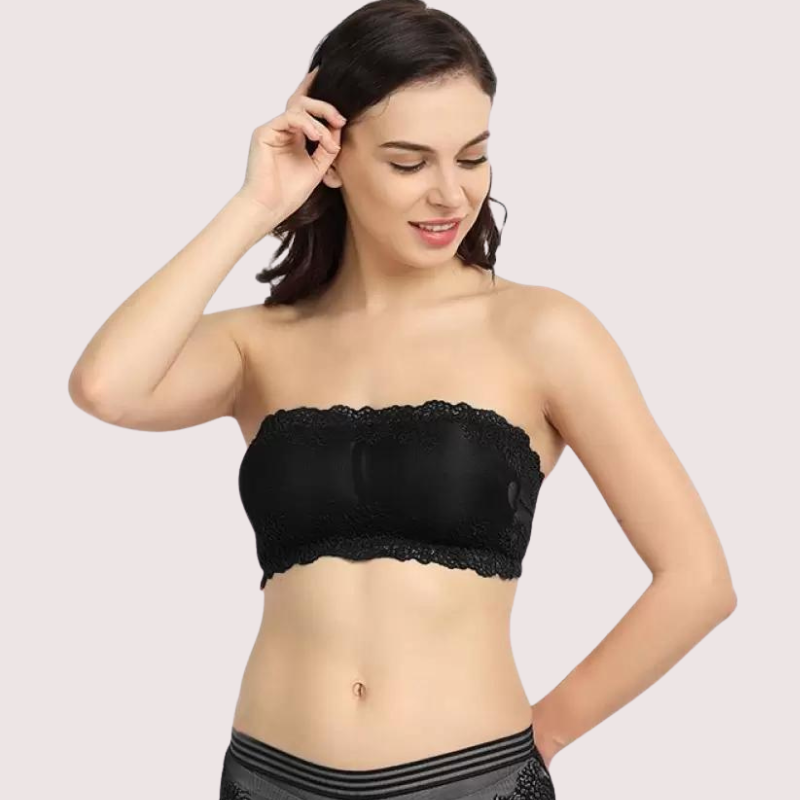 Soft and Stretchable Wirefree Tube Top Bra for Comfort, NikkiandNaomi