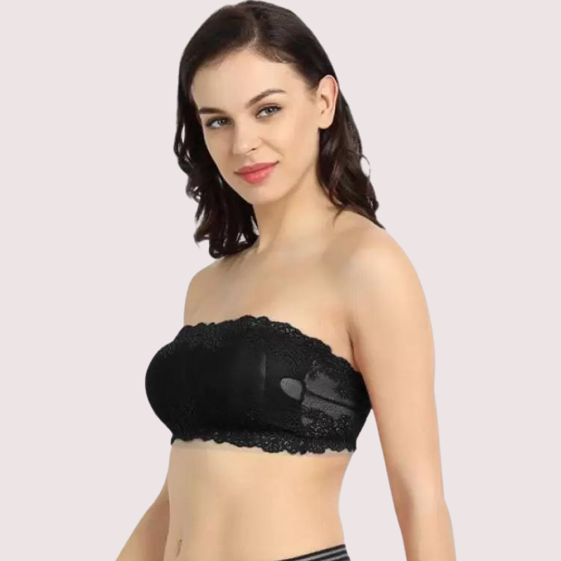 Soft and Stretchable Wirefree Tube Top Bra for Comfort, NikkiandNaomi
