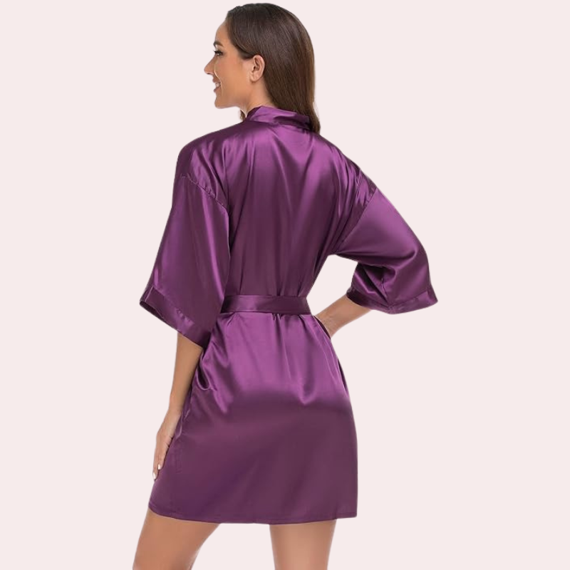 Lavish Silk Robe, Perfect for Evening Soir, NikkiandNaomi