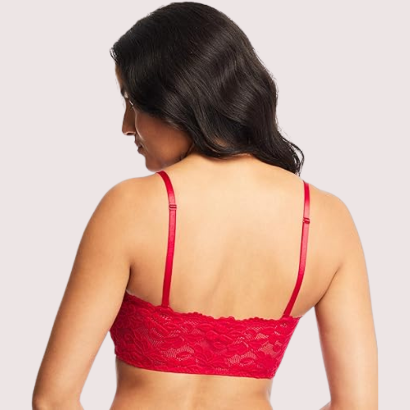 Unpadded Tube Bra with Adjustable Straps for Women, NikkiandNaomi