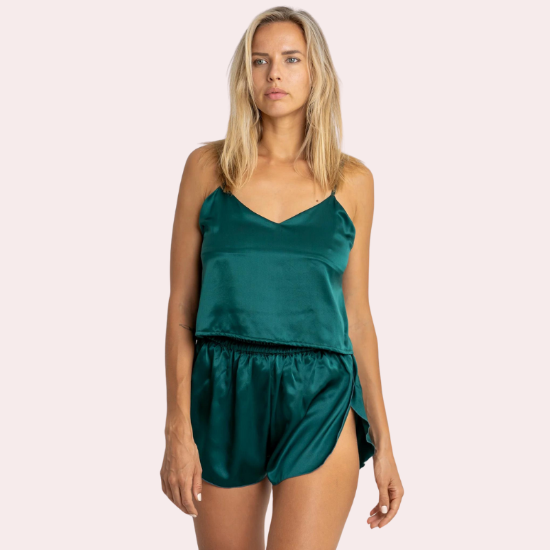Sexy Silk Honeymoon Cami and Shorts Set for Her, NikkiandNaomi