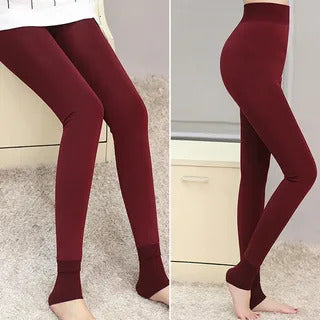 Maroon Tights - Women's Stylish Leg wear