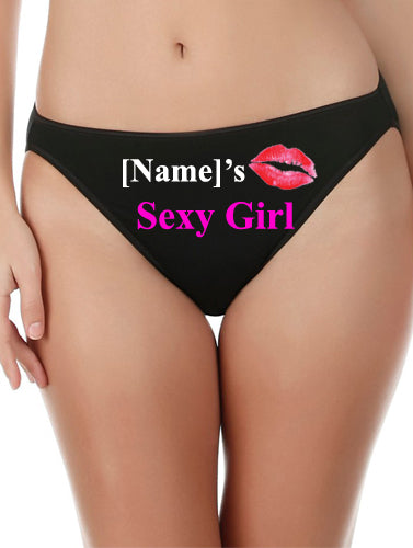 Customize Sexy Girl Cotton Mid Rise Underwear, NikkiandNaomi