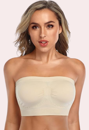 Seamless Tube Bras - Non-Padded (Pack of 2), NikkiandNaomi