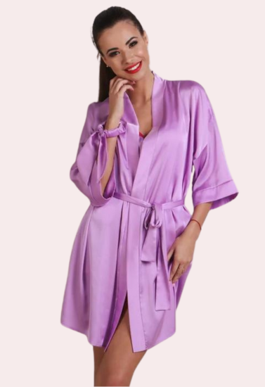 Silken Charm, Wrapped in Women&#39;s Seduction Robe, NikkiandNaomi