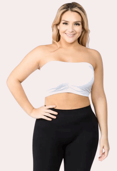 2-Pack Tube Bandeau Bra Tops for Women