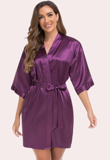Lavish Silk Robe, Perfect for Evening Soir, NikkiandNaomi